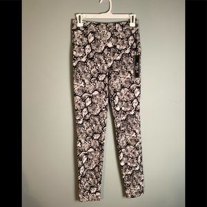 Express snakeskin high rise pants